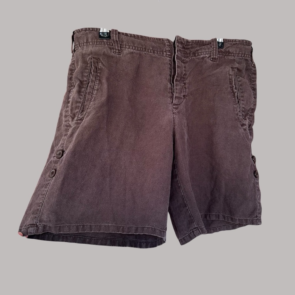 GAP 100% Linen Mid Rise Shorts